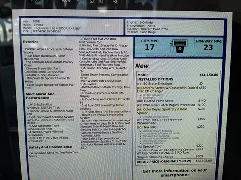 Used 2008 Toyota Highlander Limited image 24