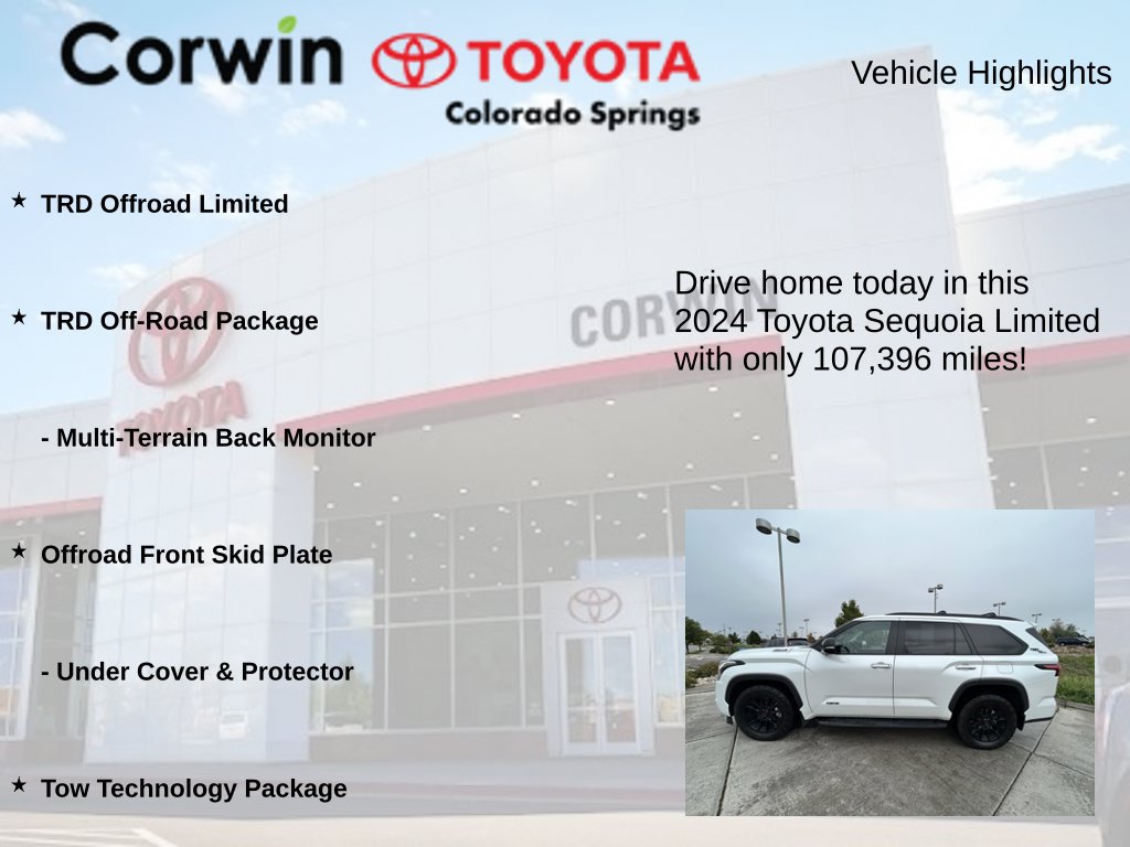 Used 2024 Toyota Sequoia Limited w/ TRD Off-Road Package AWD/4WD image 7