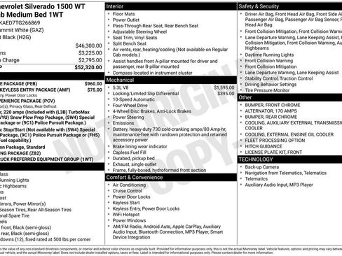 New 2026 Chevrolet Silverado 1500 W/T w/ WT Value Package AWD/4WD image 36