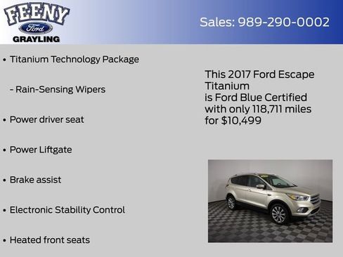 Used 2017 Ford Escape Titanium w/ Equipment Group 301A image 12