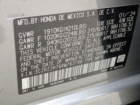 Used 2024 Honda HR-V EX-L image 16
