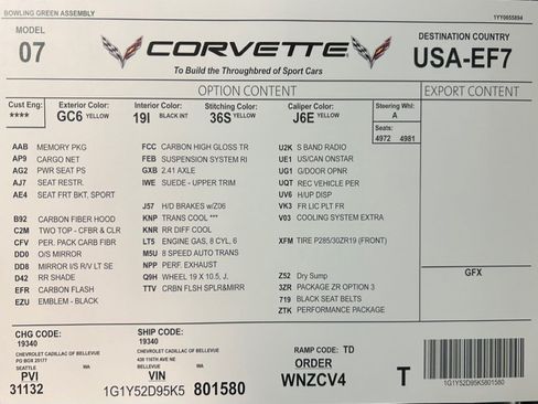 Used 2019 Chevrolet Corvette ZR1 RWD image 55