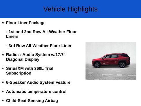New 2025 Chevrolet Traverse LT w/ LPO, Illumination Package image 3