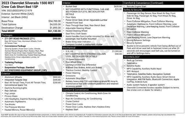 Used 2023 Chevrolet Silverado 1500 RST w/ Z71 Off-Road Package AWD/4WD image 15