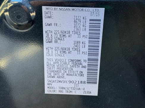 Used 2015 Nissan Rogue SL w/ SL Premium Package image 29