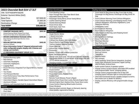 Used 2023 Chevrolet Bolt EUV LT w/ Comfort Package FWD image 37