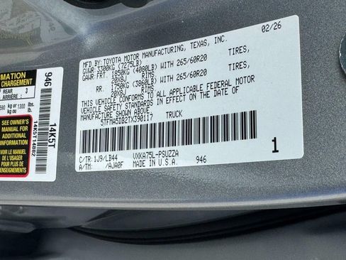 Used 2026 Toyota Tundra 1794 Edition AWD/4WD image 33