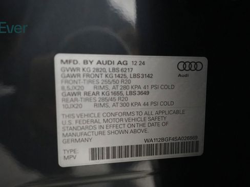 Used 2025 Audi Q6 e-tron Premium w/ Convenience Package image 27