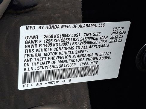 Used 2016 Honda Pilot Elite image 29