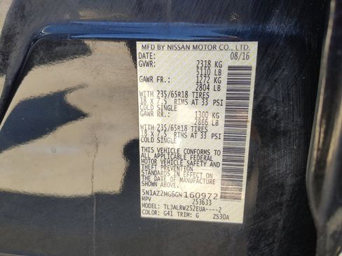 Used 2016 Nissan Murano SL FWD image 33
