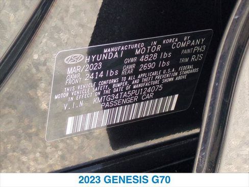 Used 2023 Genesis G70 2.0T AWD/4WD image 26
