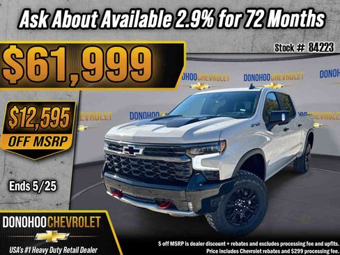 New 2026 Chevrolet Silverado 1500 ZR2 AWD/4WD image 1