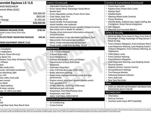 Used 2022 Chevrolet Equinox LS w/ LS Convenience Package FWD image 2