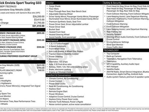 New 2026 Buick Envista Sport Touring w/ Convenience I Package FWD image 3