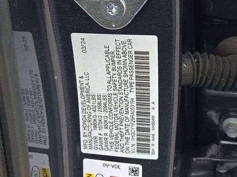 Certified 2024 Honda Accord LX image 29