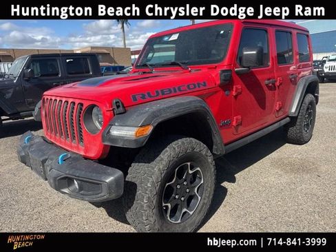 Used 2023 Jeep Wrangler Unlimited Rubicon 4xe w/ Cold Weather Group AWD/4WD image 1