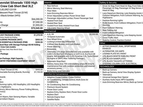Used 2024 Chevrolet Silverado 1500 High Country w/ Technology Package AWD/4WD image 43