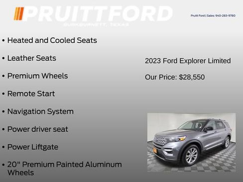 Used 2023 Ford Explorer Limited AWD/4WD image 13