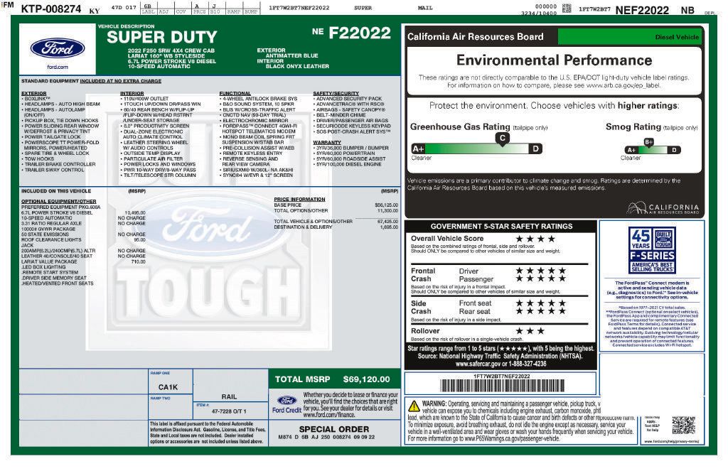 Used 2022 Ford F250 Lariat w/ Lariat Value Package AWD/4WD image 5