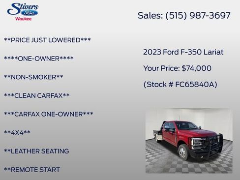Used 2023 Ford F350 Lariat w/ Lariat Ultimate Package AWD/4WD image 8