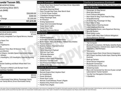 Certified 2023 Hyundai Tucson SEL AWD/4WD image 10