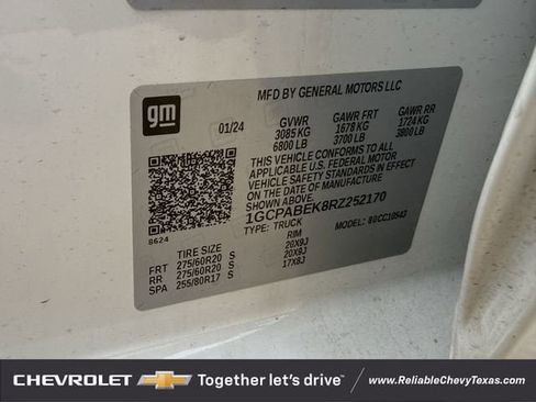 Used 2024 Chevrolet Silverado 1500 Custom RWD image 10