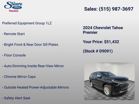 Used 2024 Chevrolet Tahoe Premier AWD/4WD image 16