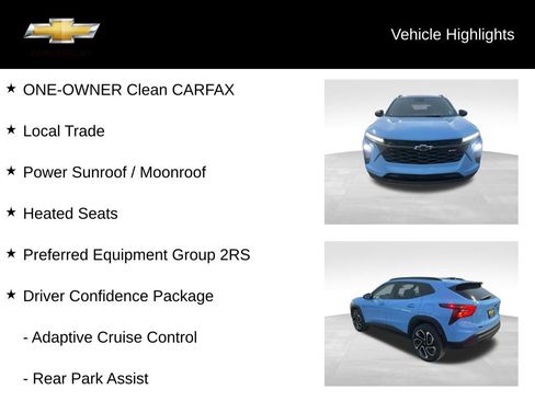 Certified 2024 Chevrolet Trax RS w/ Sunroof Package image 19