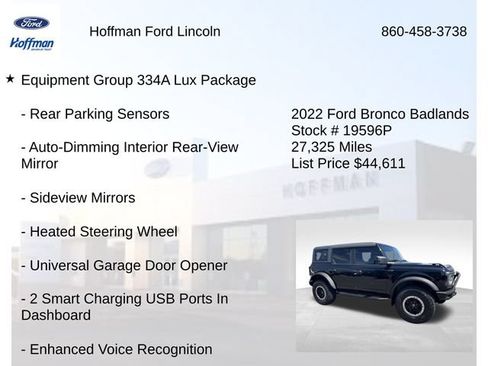 Certified 2022 Ford Bronco Badlands AWD/4WD image 18