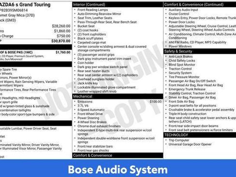 Used 2009 MAZDA MAZDA6 s Grand Touring w/ Moonroof & Bose Pkg FWD image 17