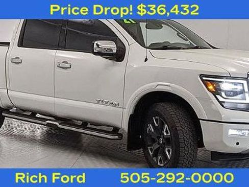 Used 2021 Nissan Titan Platinum Reserve w/ Moonroof Package AWD/4WD image 1