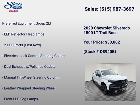 Used 2020 Chevrolet Silverado 1500 LT Trail Boss AWD/4WD image 28
