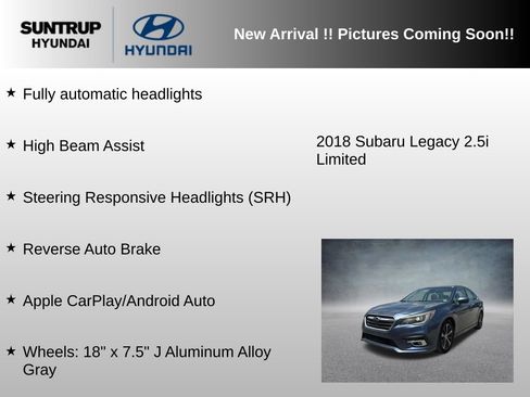 Used 2018 Subaru Legacy 2.5i Limited AWD/4WD image 11