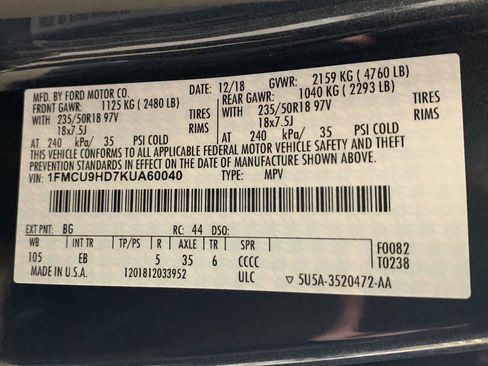 Used 2019 Ford Escape SEL image 49