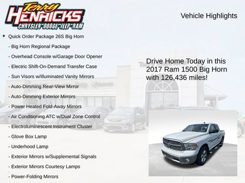 Used 2017 RAM 1500 Big Horn AWD/4WD image 4