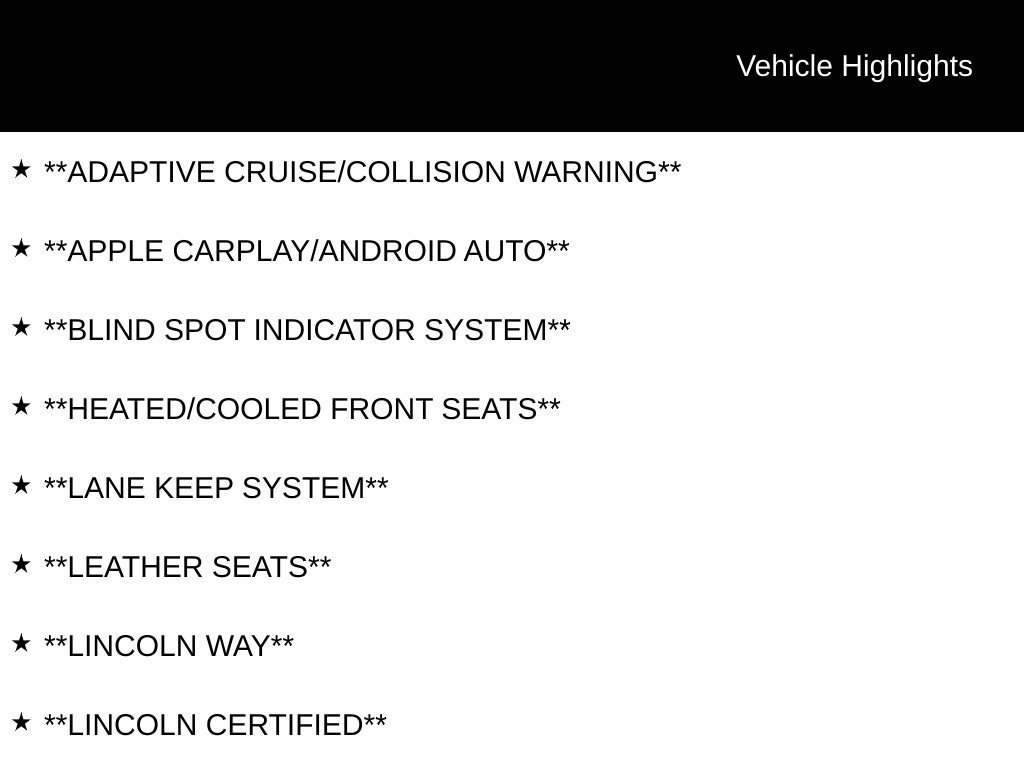 Certified 2020 Lincoln Aviator Reserve w/ Equipment Group 201A AWD/4WD image 9