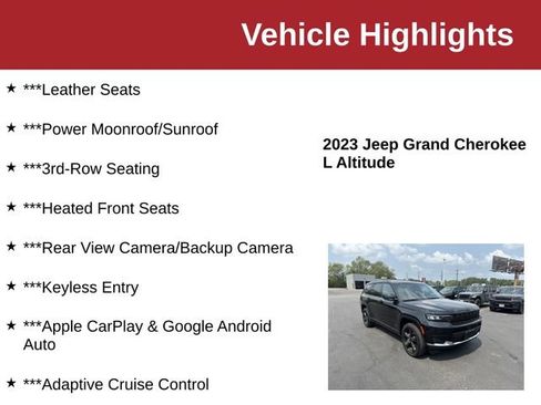 Used 2023 Jeep Grand Cherokee L Laredo AWD/4WD image 10