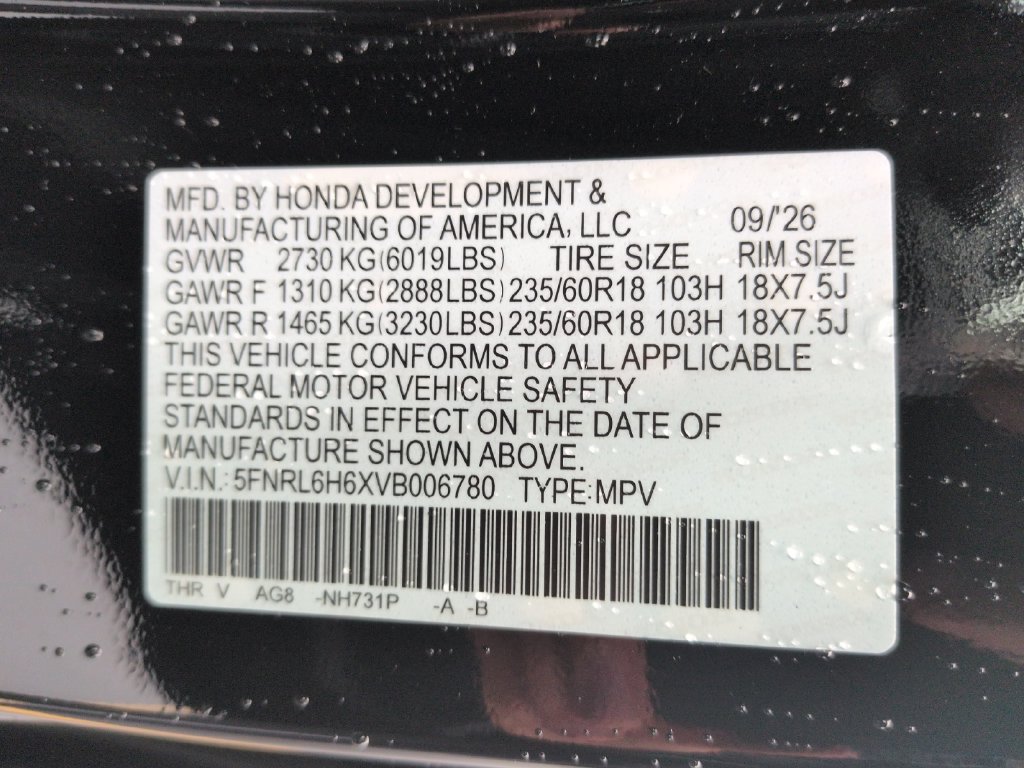 New 2027 Honda Odyssey EX-L image 34