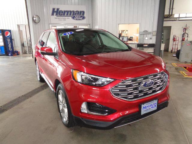 Certified 2022 Ford Edge Titanium w/ Class II Trailer Tow Package AWD/4WD image 1