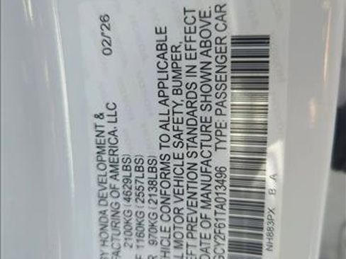 New 2026 Honda Accord EX-L image 21