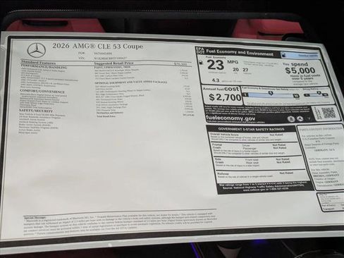 New 2026 Mercedes-Benz CLE 53 AMG 4MATIC Coupe image 21