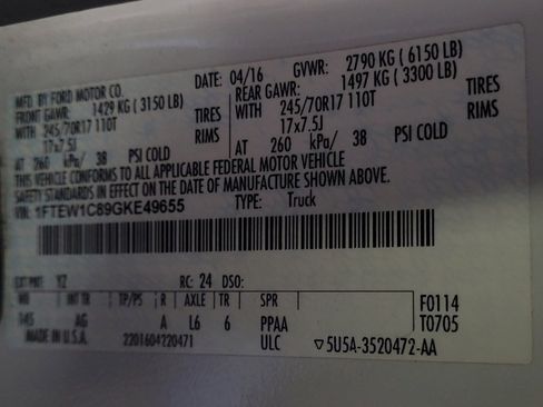 Used 2016 Ford F150 XL w/ XL Power Equipment Group image 33