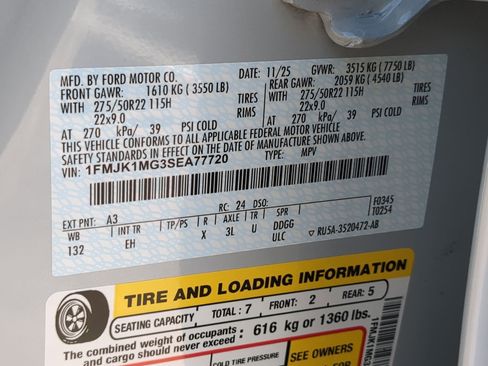 New 2025 Ford Expedition Max Platinum w/ Stealth Performance Package image 69