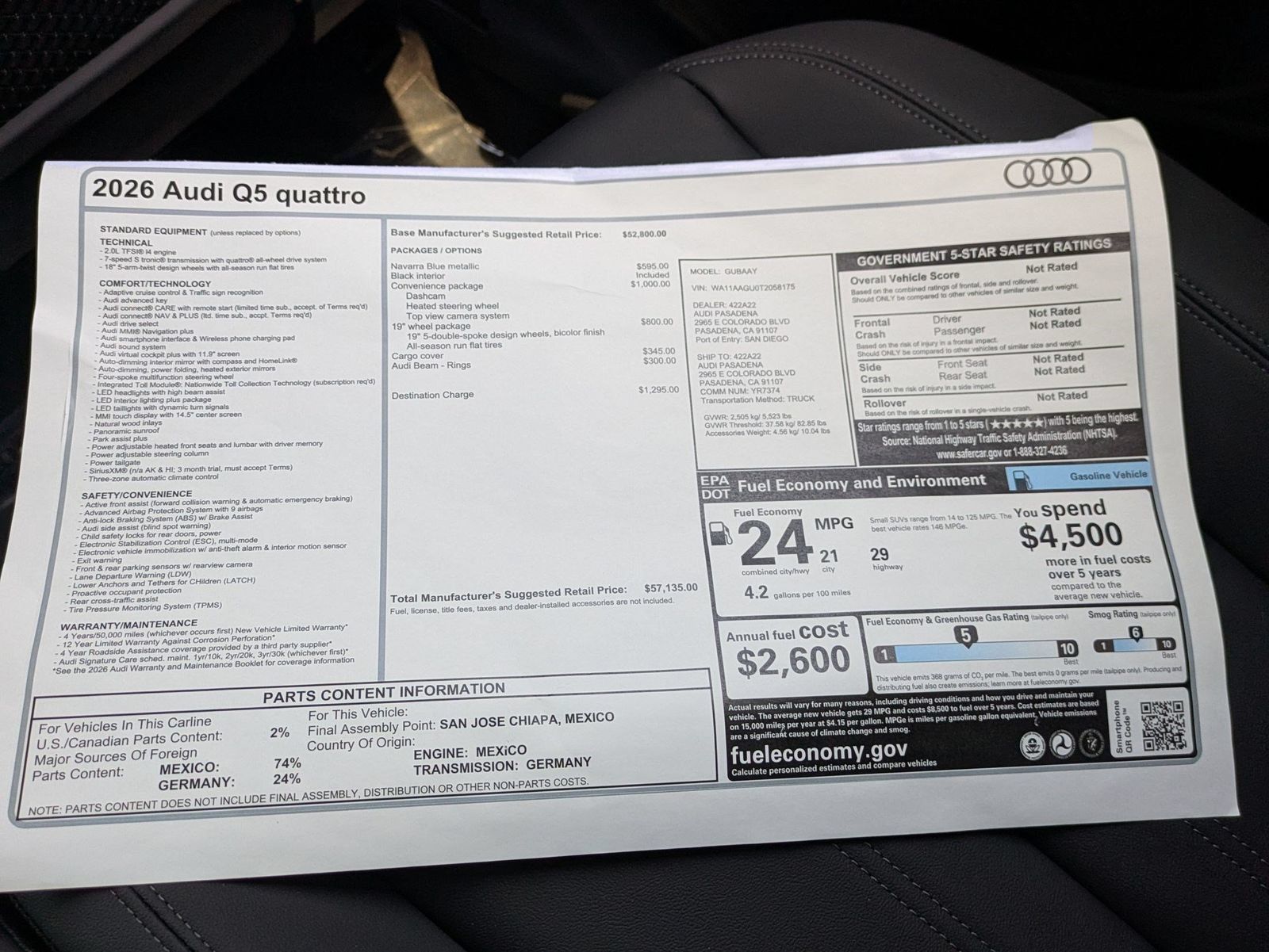 New 2026 Audi Q5 Premium AWD/4WD image 18