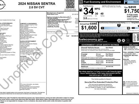 Used 2024 Nissan Sentra SV w/ Trunk Package FWD image 5