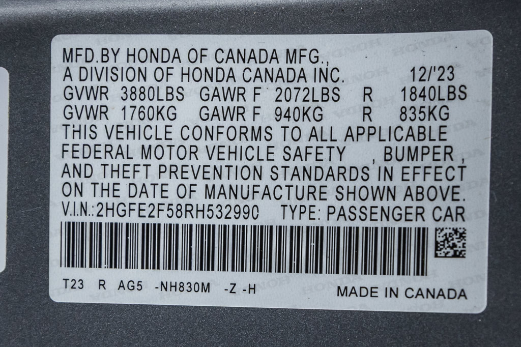 Used 2024 Honda Civic Sport image 30