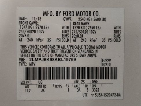 Used 2019 Lincoln Nautilus Select w/ Class II Trailer Tow Package image 33