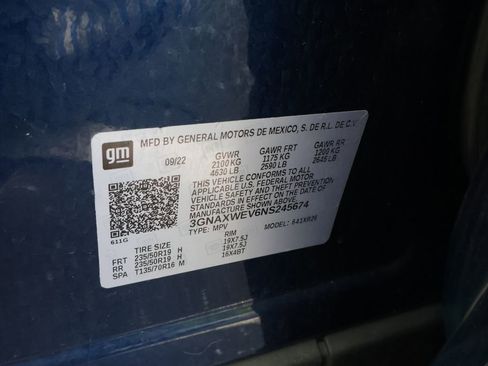 Used 2022 Chevrolet Equinox RS w/ RS Leather Package image 56