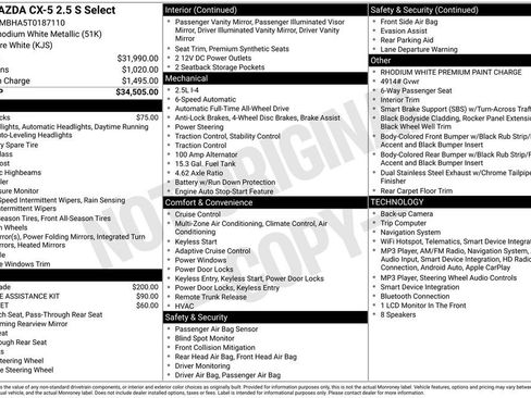 New 2026 MAZDA CX-5 Select AWD/4WD image 31