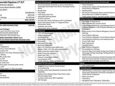 New 2026 Chevrolet Equinox LT w/ LPO, Floor Liner Package AWD/4WD image 26
